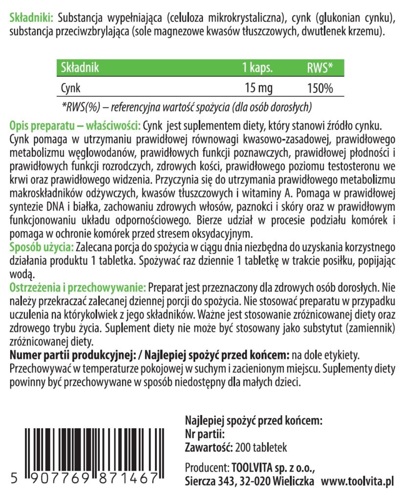 CYNK 15 MG | 200 tabletek – zdjęcie 3