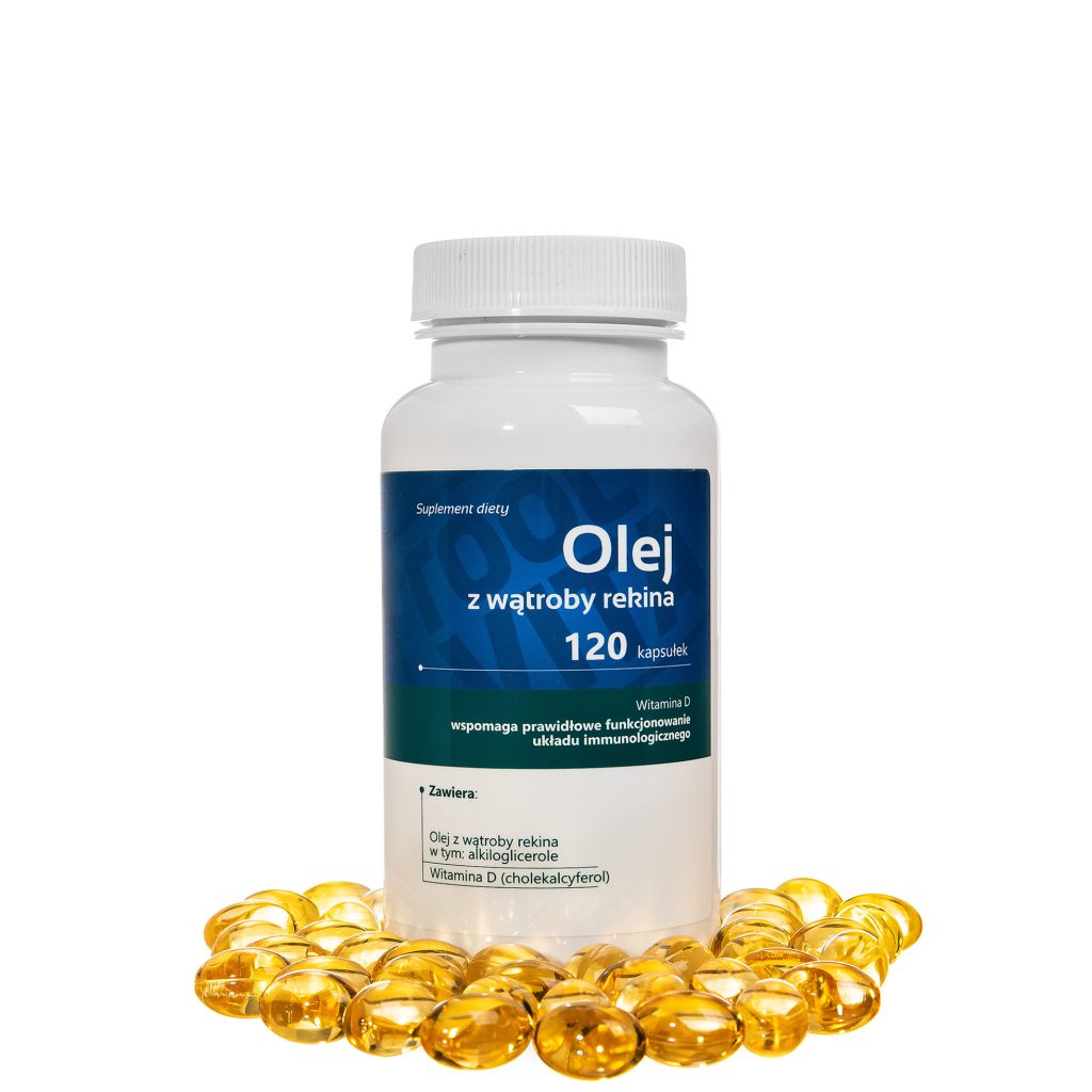 OLEJ Z WĄTROBY REKINA, WIT. D | 120 kapsułek – zdjęcie 1