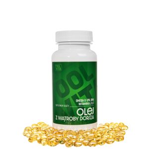 OLEJ Z WĄTROBY DORSZA, WIT. ADE | 120 kapsułek