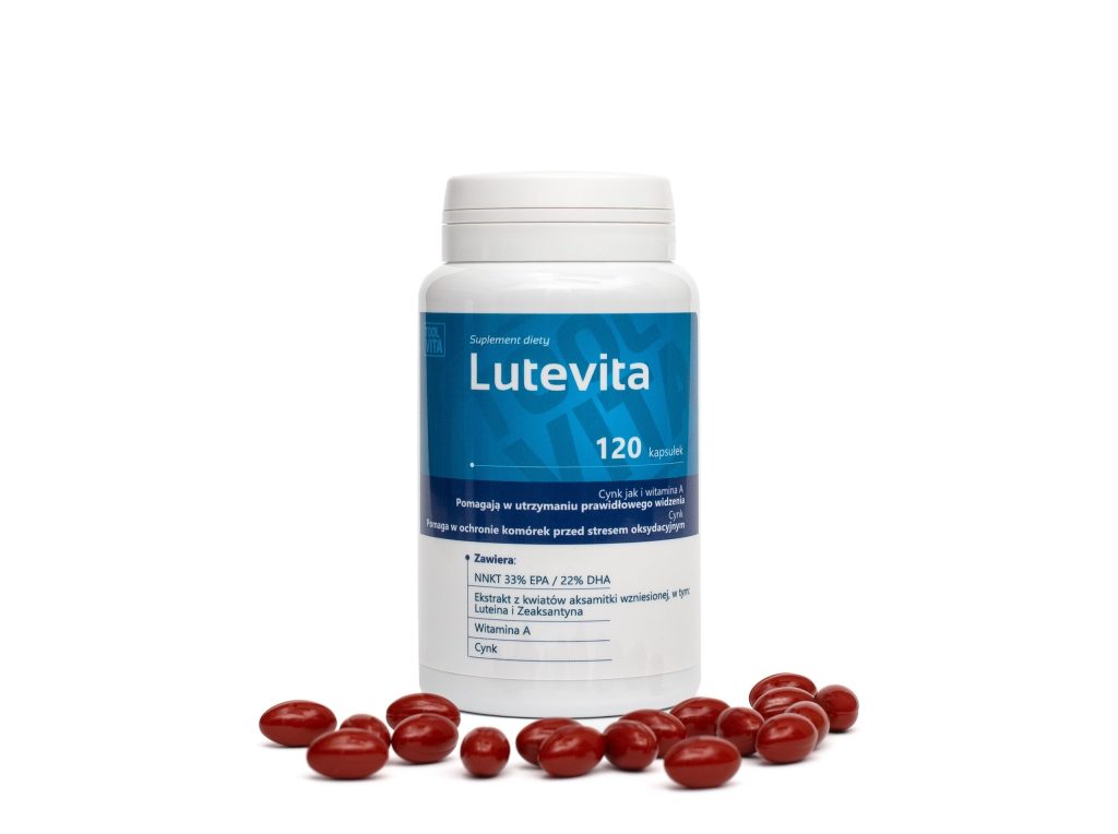 LUTEINA LUTEVITA, WIT. A, CYNK, EPA, DHA | 120 kapsułek + ESSEVITA 300 MG | 120 kapsułek – zdjęcie 2