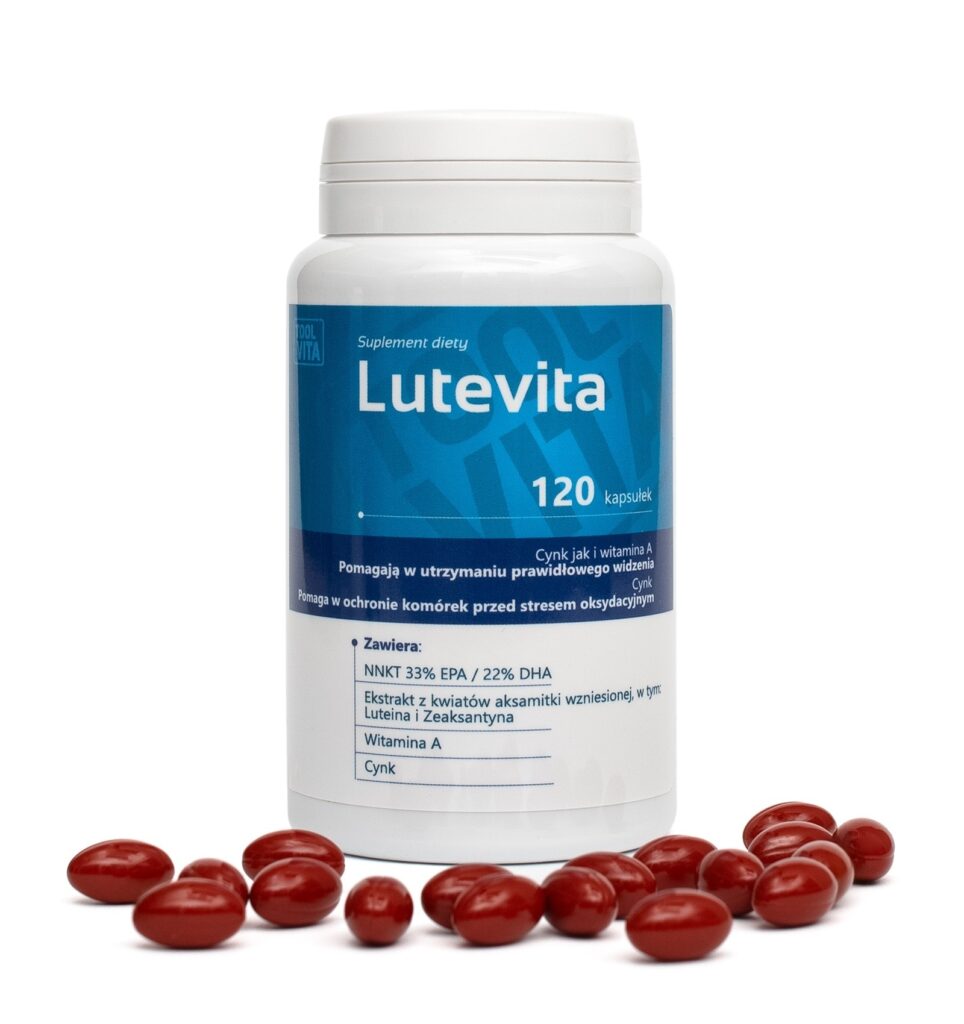 LUTEINA LUTEVITA, WIT. A, CYNK, EPA, DHA | 120 kapsułek – zdjęcie 1
