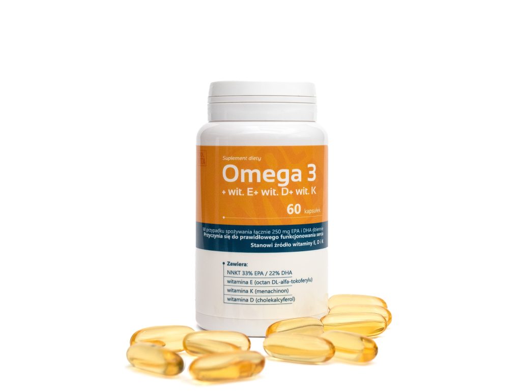 OMEGA 3, WIT. EDK, EPA, DHA | 60 kapsułek – zdjęcie 1