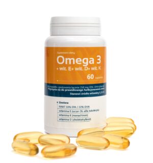 OMEGA 3, WIT. EDK, EPA, DHA | 60 kapsułek