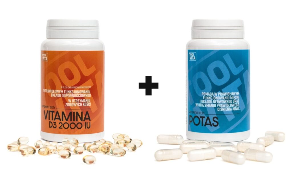 WITAMINA D3 2000 IU | 365 kapsułek + POTAS | 120 kapsułek – zdjęcie 1