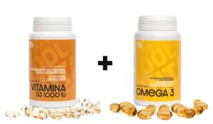 WITAMINA D3 1000 IU | 365 kapsułek + OMEGA 3, EPA, DHA | 120 kapsułek